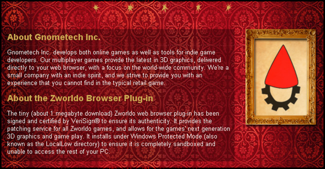 Zworldo About Plug-in Web Page